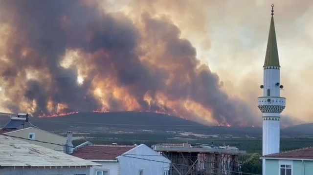 Köyler boşaltıldı... Tekirdağ ve Çanakkale'de korkutan orman yangını! - Resim : 3