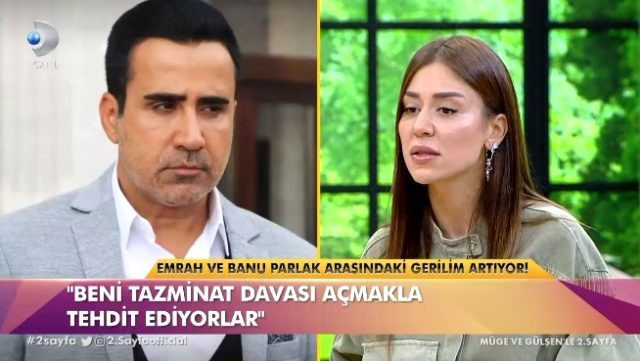 Emrah ve Banu Parlak gerilimi sürüyor! 'Tehdit edildim' - Resim : 1