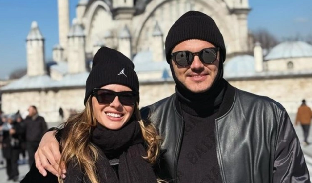 Maskeli gezi... Mauro Icardi, sevgilisiyle İstanbul turu attı! - Resim : 2