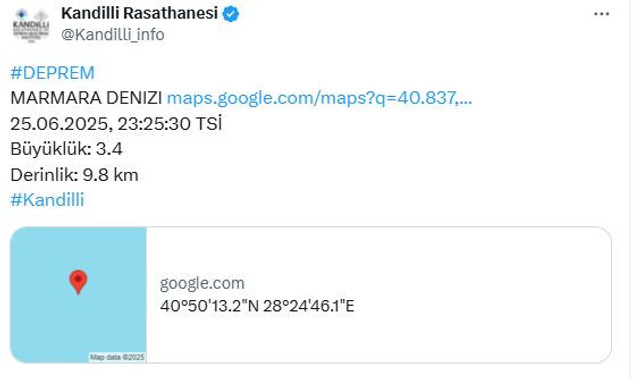 İstanbul'da hissedilen bir deprem meydana geldi! Megakentte korkutan sarsıntı! - Resim : 2