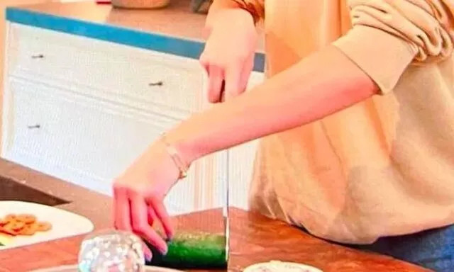 Kendall Jenner'ın salatalık kesişi dalga konusu oldu! - Resim : 1