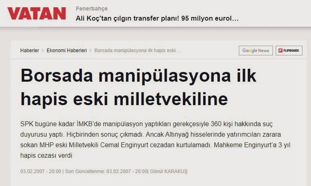 Cemal Enginyurt'un borsa manipülasyonundan ceza aldığı ortaya çıktı! - Resim : 2