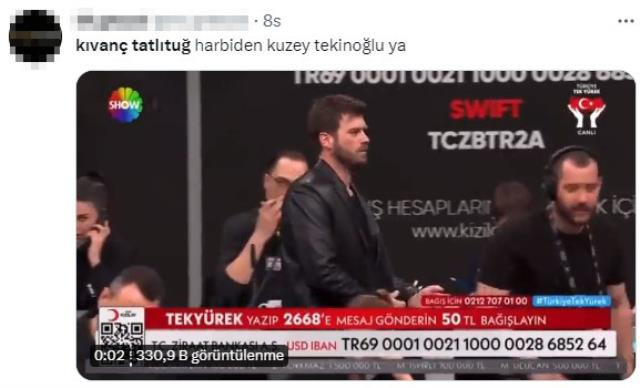 Ortak bağış yayınına katılan Kıvanç Tatlıtuğ'un stüdyoya girişi ve sözleri olay oldu - Resim : 3