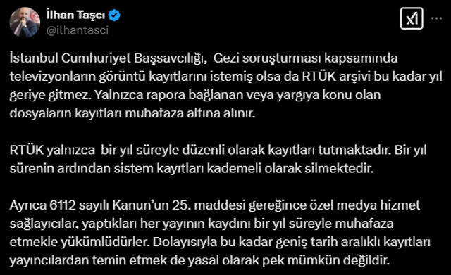 RTÜK üyesi Taşçı'dan 'Gezi soruşturması' yanıtı! 'Arşiv bu kadar yıl geriye gitmez' - Resim : 3