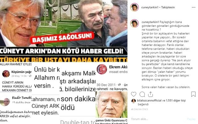 Cüneyt Arkın'ın oyuncu oğlu isyan etti! "Siz hepiniz öleceksiniz o yaşayacak" - Resim : 2