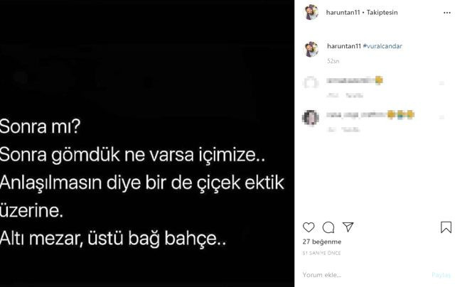 Harun Tan'dan oğluna duygusal mesaj! "Gömdük ne varsa içimize" - Resim : 1