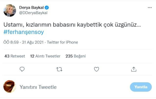 "Ustam" diyerek başladığı paylaşımı yürek burktu! İlk eşinden Ferhan Şensoy'a veda! - Resim : 1