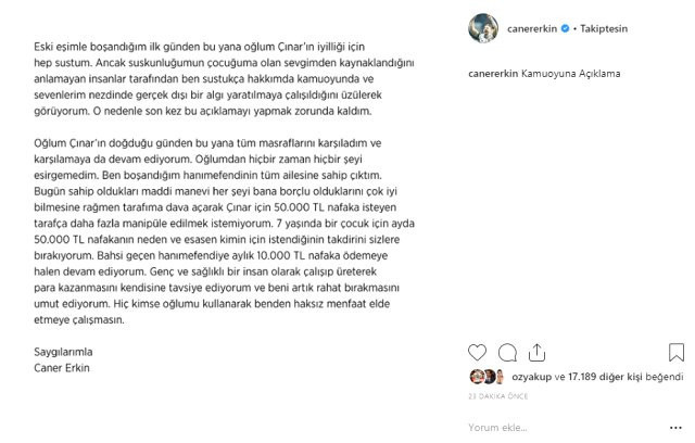 Caner Erkin, eski eşi Asena Atalay'a sert çıktı! - Resim : 2