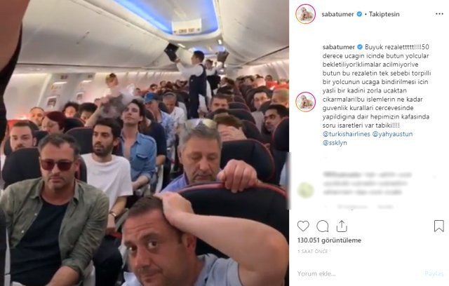 Saba Tümer'in THY paylaşımı çok konuşuldu! - Resim : 1