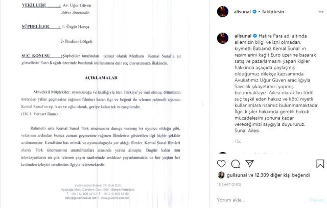 Ali Sunal, babası için yapılanı görünce savcılığa koştu - Resim : 1