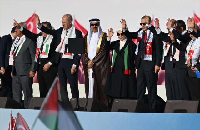 Büyük Filistin Mitingi'ne hangi Cumhur İttifakı lideri katılmadı? - Resim : 2