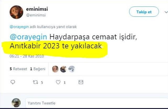Özel'in ifşa ettiği 'eminimsi'nin paylaşımları ortaya çıktı: "Anıtkabir yakılacak, Gülen gelecek" - Resim : 1