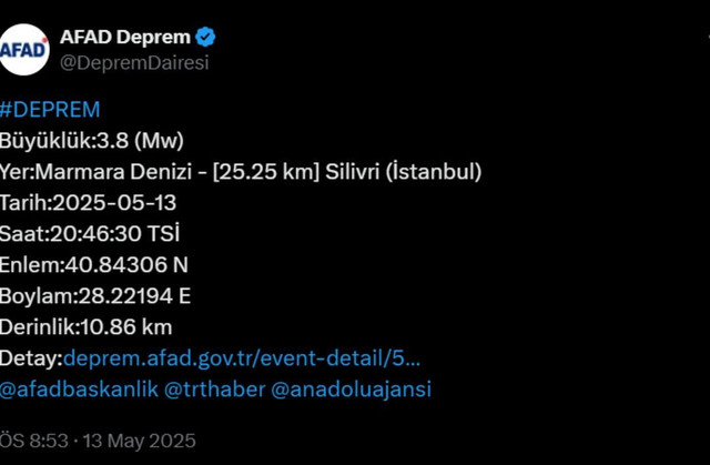 Marmara Denizi yine beşik gibi... İstanbul bir depremle daha sallandı! - Resim : 1