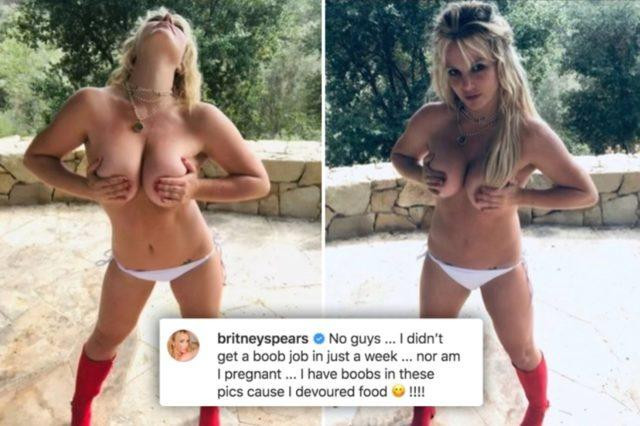 Britney Spears üstsüz fotoğraflarına gelen tepkilere üstsüz fotoğraflarla yanıt verdi - Resim : 1