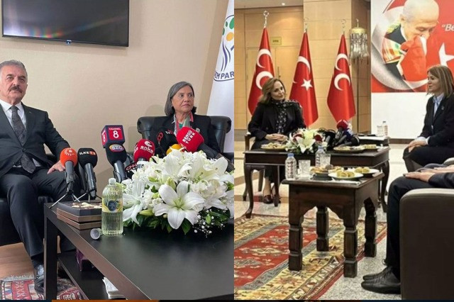 11 yıl sonra ilk! DEM Parti 23 Nisan resepsiyonuna katıldı: MHP ile tokalaştılar - Resim : 2