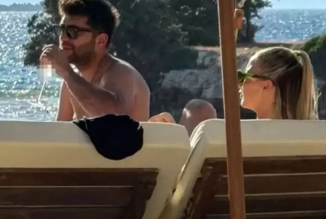 Doğukan Güngör ve Aleyna Kalaycıoğlu şezlongta samimi halde yakalandı! - Resim : 2