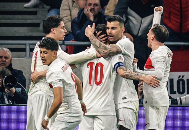 A Milli Takımımız tarihte bir ilki başardı! Macaristan'ın fişini ilk yarıda &ccedil;ektik - Resim : 6