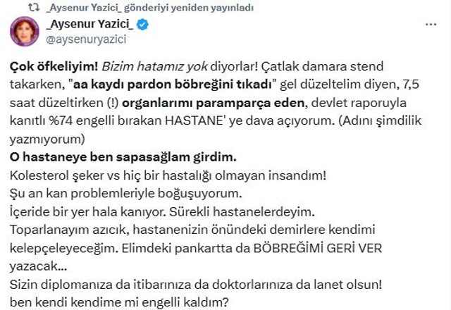 Ölümden dönen ünlü sunucudan şok hamle! O hastaneyle yargı önünde hesaplaşacak! - Resim : 1