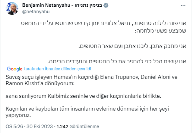 Hamas&rsquo;ın elindeki esirlerden Netanyahu'ya tepki! 'Bizi &ouml;ld&uuml;rmek istiyorsunuz' - Resim : 3