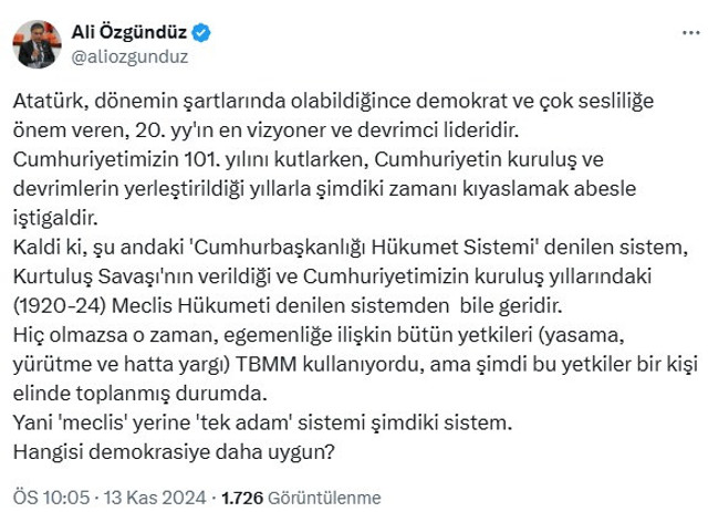 AK Parti kurucusu Hüseyin Çelik'ten Atatürk için skandal "diktatör" çıkışı - Resim : 2