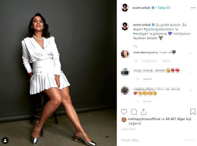 Güldür Güldür'ün Naime'sinden mini elbiseli poz! - Resim : 1