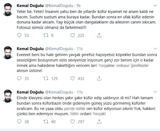 Kemal Doğulu hakaretlere dayanamadı, küfürler yağdırdı - Resim : 2