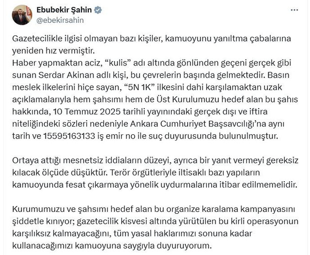 Gazeteci Serdar Akinan hakkında suç duyurusu! O iddialar başını yaktı... - Resim : 2