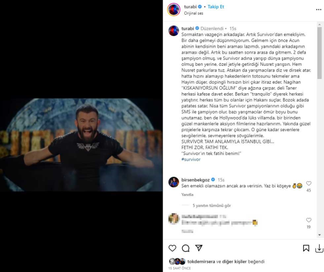 Turabi, Acun Ilıcalı ve Nusret Gökçe'ye öfke kustu! "Arasa da gitmem" - Resim : 1