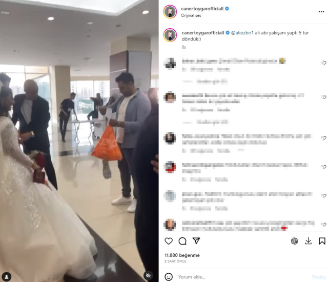 Caner Toygar evlendi! Esra Erol'un eşi, takısıyla törene damga vurdu - Resim : 3