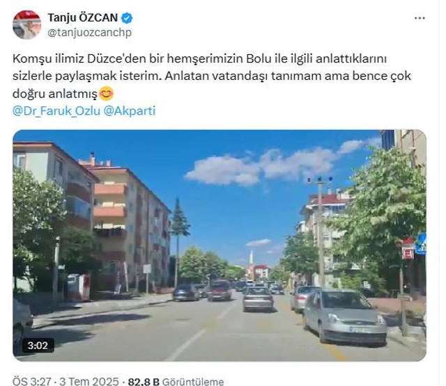 Tanju Özcan'ın paylaşımına Özlü'den 'dönek' çıkışı! "Kaç parti değiştirdi saymadık..." - Resim : 1