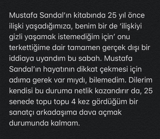 Defne Samyeli'den Mustafa Sandal'ın aşk iddiasına sert yanıt - Resim : 1