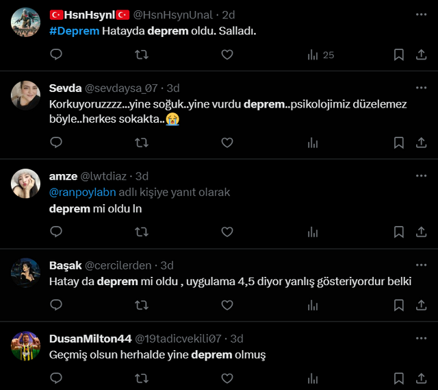 Hatay'da deprem! Birçok ilde de hissedildi - Resim : 5