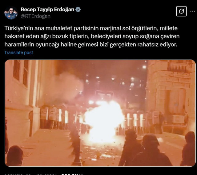 Cumhurbaşkanı'nı kim yanılttı? Gürcistan'daki eylem ‘Saraçhane’ diye paylaşıldı - Resim : 1