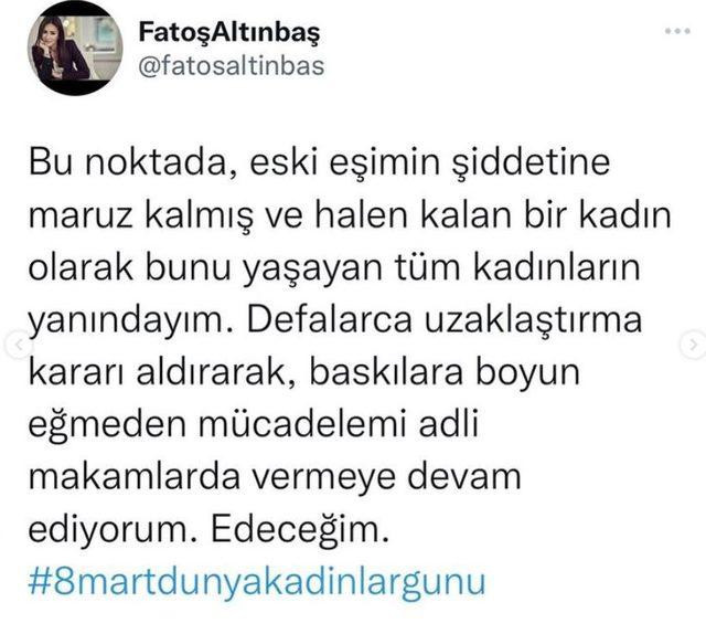 Emir Sarıgül'ün eski eşi Fatoş Altınbaş'tan şiddet itirafı - Resim : 2
