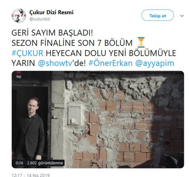 Çukur sezon finali ne zaman? Resmi açıklama yapıldı! - Resim : 1