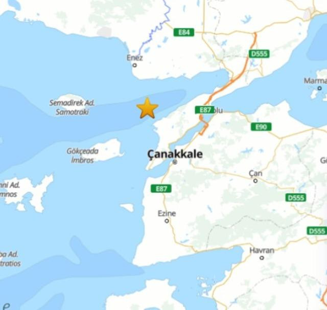 Çanakkale’de deprem! Çevre illerden de hissedildi… Valilikten açıklama geldi - Resim : 1