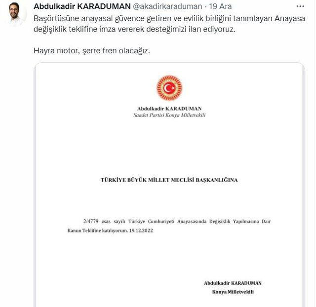 AK Parti’nin teklifine dikkat çeken destek! ‘Hayra motor, şerre fren olacağız…’ - Resim : 1