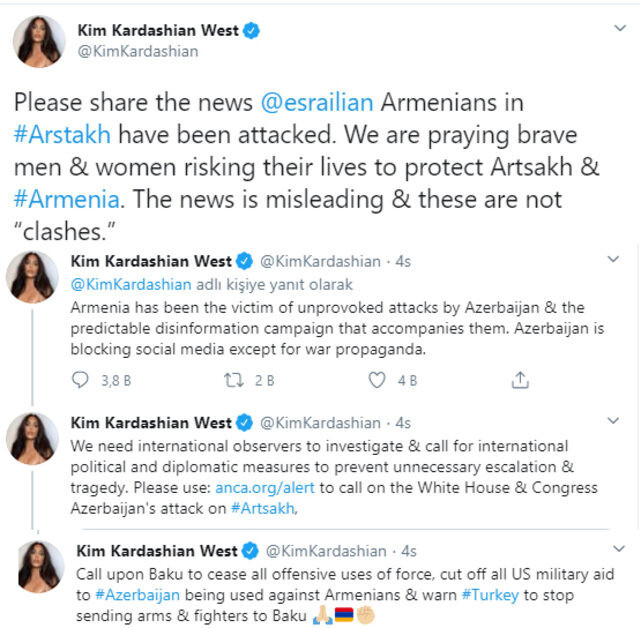 Kim Kardashian Türkiye ve Azerbaycan'ı hedef aldı! - Resim : 1