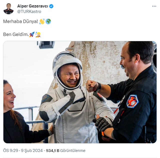 Yer yüzüne ayak basan Alper Gezeravcı'dan tek cümlelik paylaşım - Resim : 1