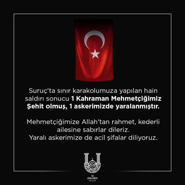 Şanlıurfa'da terör saldırısı: 1 şehit - Resim : 1