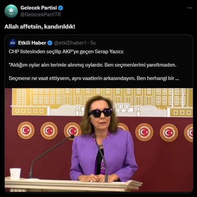 Gelecek Partisi’nden gündeme oturan itiraf! “Kandırıldık!” - Resim : 1