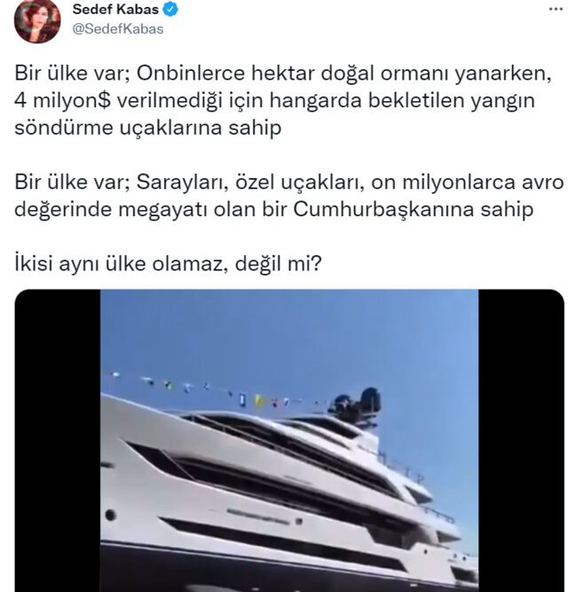 Sedef Kabaş'ın yat paylaşımı sosyal medyada olay oldu! Açıklama geldi - Resim : 1
