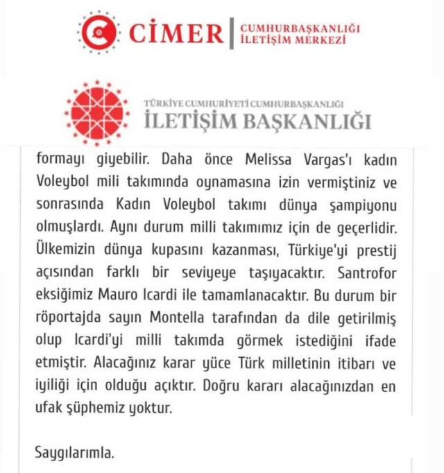 Bir Galatasaray taraftarı, Mauro Icardi için CİMER'e dilekçe yazdı - Resim : 2