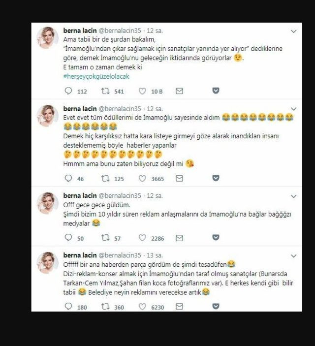 Berna Laçin patladı! İmamoğlu'nu destekleme sebebi seks kasedi mi? - Resim : 1