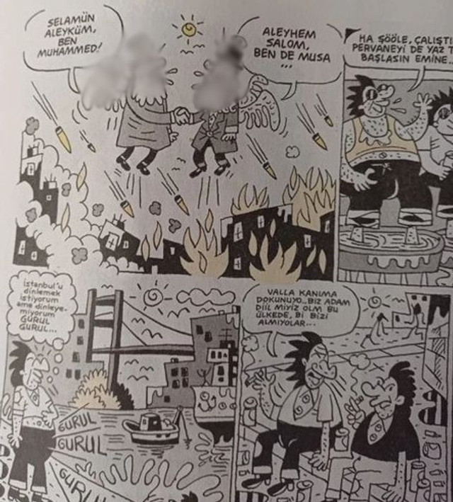 'Hz. Muhammed' çizimi tepki çekti... Leman Dergisi binasına saldırı girişimi! - Resim : 1
