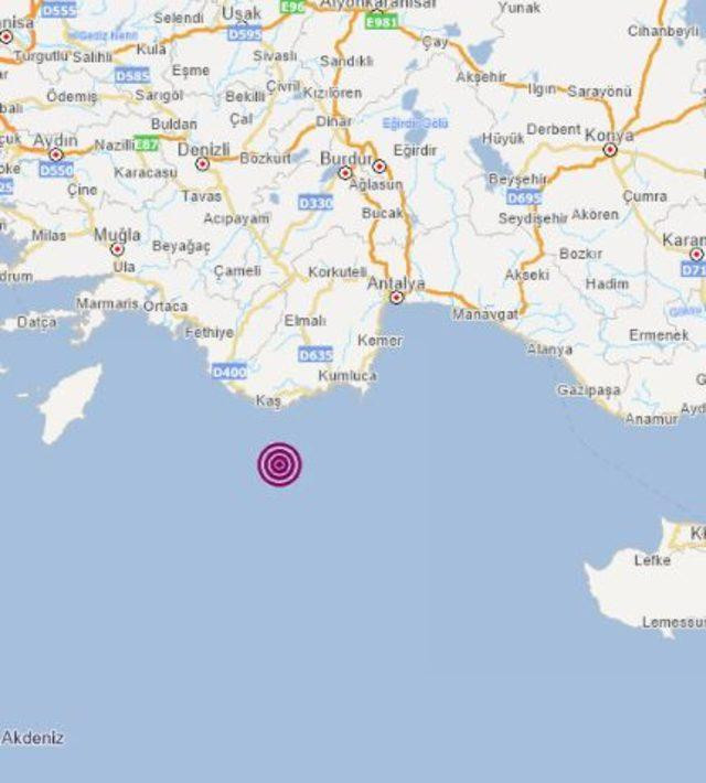 Antalya Kaş'ta korkutan deprem! AFAD duyurdu… - Resim : 1