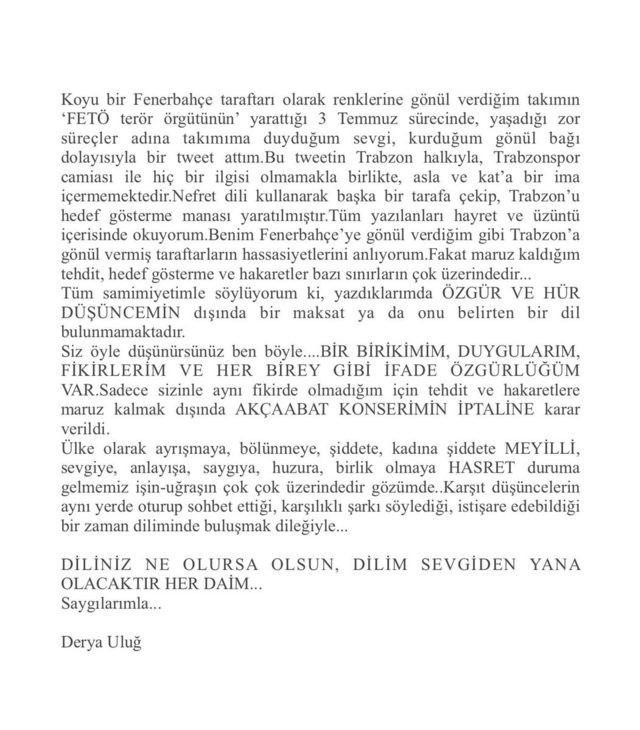 Derya Uluğ'un 3 Temmuz paylaşımı olay oldu! - Resim : 1