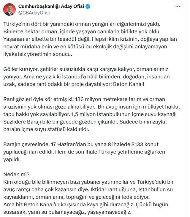 İmamoğlu’ndan Kanal İstanbul çıkışı: “Bugün susarsak yarın yaşayamayız!” - Resim : 4