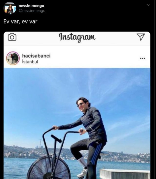 Hacı Sabancı'nın paylaşımı olay oldu: Sakin ol şampiyon evdeyim - Resim : 5