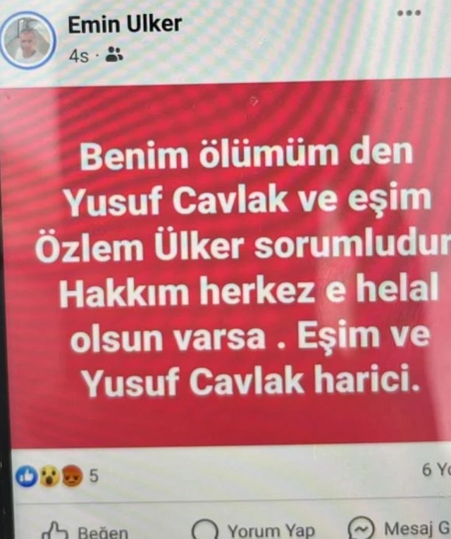 Karısını ve sevgilisini öldürüp intihar etti! 4 saat önceki paylaşımı dikkat çekti - Resim : 3